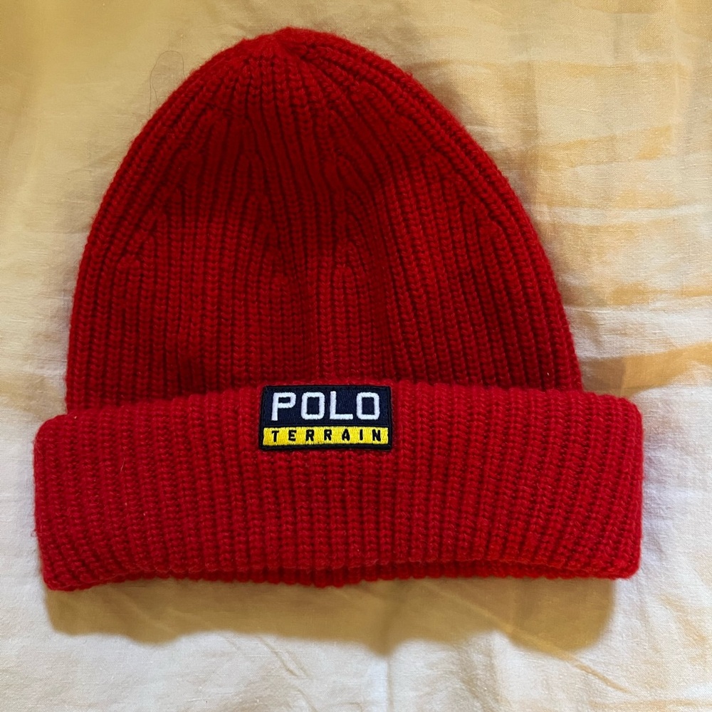 Polo by Ralph Lauren Red Knit Hat